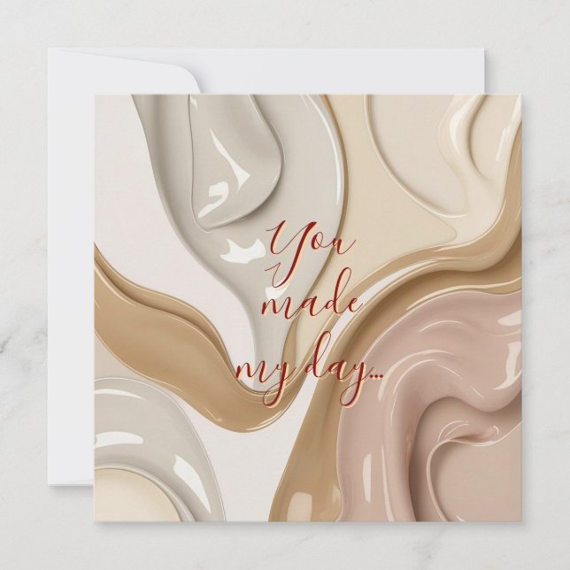 Mehrzweckflachkarte in stylischer Grafik (Vorderseite)