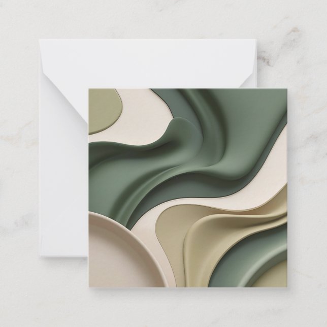 Mehrzweckkarte in stylischer Grafik Mitteilungskarte (Vorderseite)