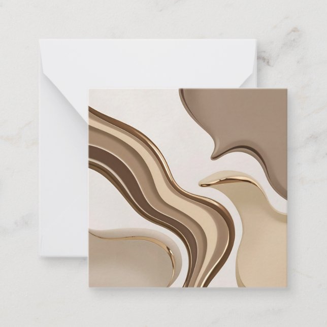 Mehrzweckkarte in stylischer Grafik Mitteilungskarte (Vorderseite)