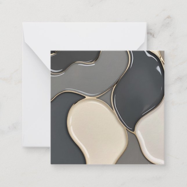 Mehrzweckkarte in stylischer Grafik Mitteilungskarte (Vorderseite)