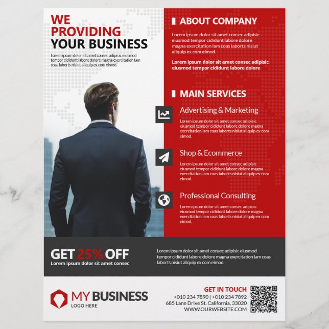 Mehrzweckunternehmen Flyer (Vorne)