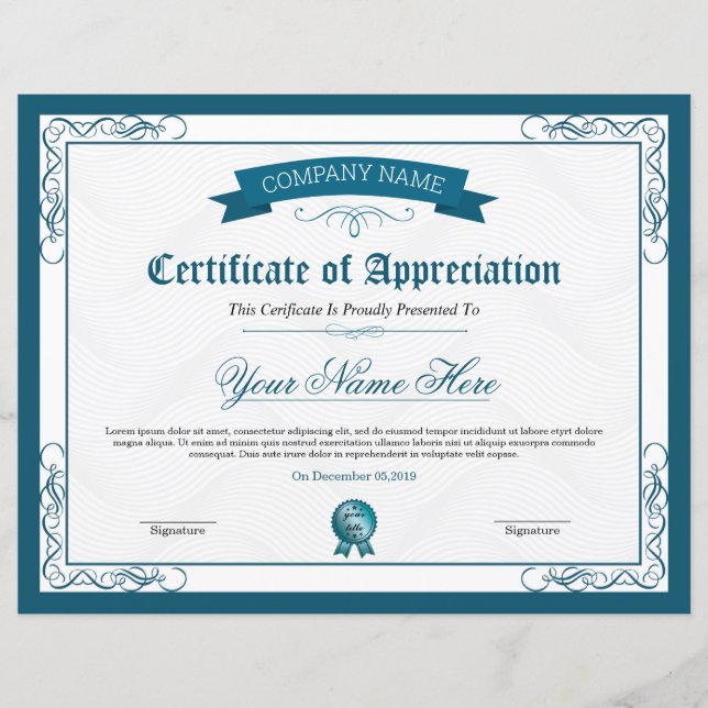 Mehrzweckzertifikat (Vorderseite)