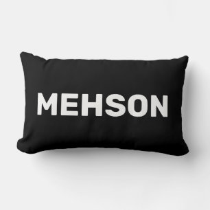 ‚MEHSON‘   Jungfrau Islands Slang, Black Lendenkissen