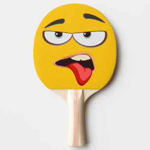 MehYellow Emoji Tischtennis Schläger