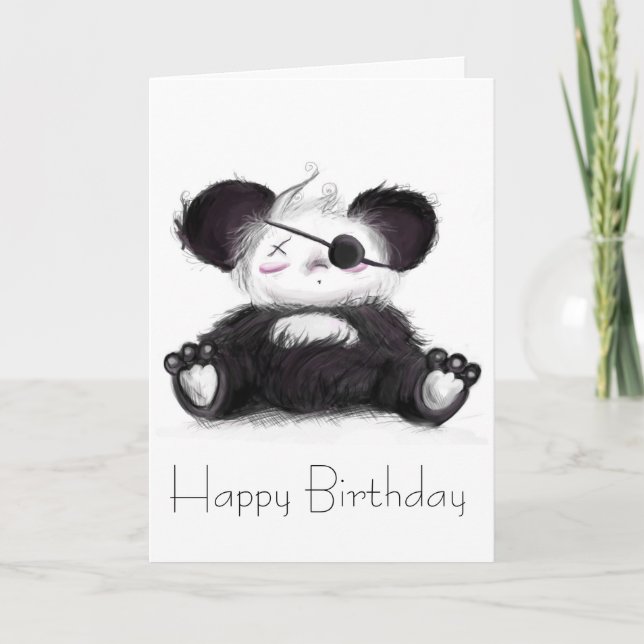 Mei Mei Panda Pirate Karte (Vorderseite)