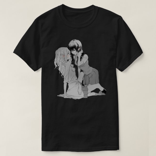 Mei x Yuzu - Citrus Manga Sticker T-Shirt (Design vorne)