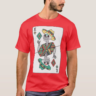 Meican Skeleton Card Game T-Shirt