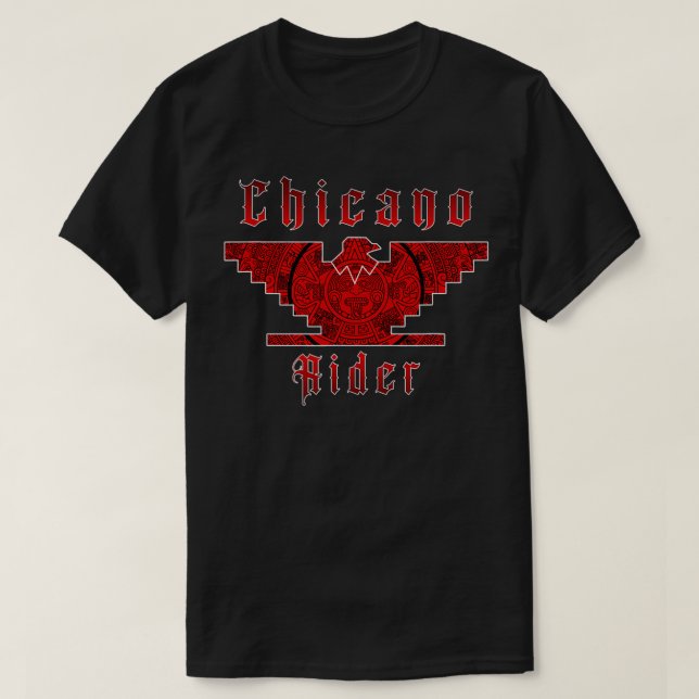 Meico Mens Huelga Bird Flag Chicano Rider Bauer b T-Shirt (Design vorne)