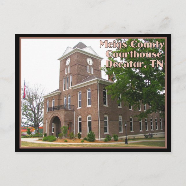 Meigs Landkreis Courthouse - Decatur, TN Postkarte (Vorderseite)
