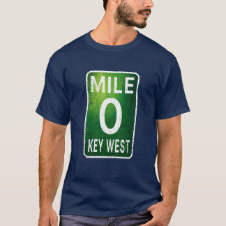 Meile 0 Key West Florida A1A Oversized T-Shirt