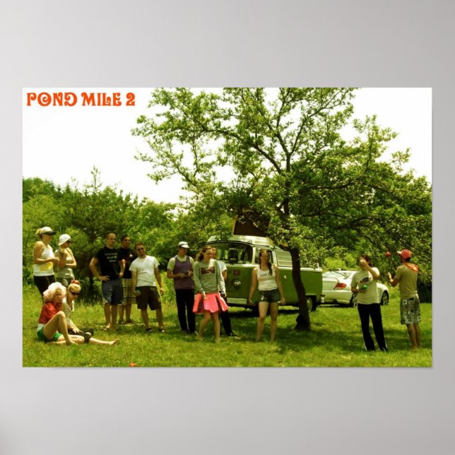 Meile 2 Holz Poster (Vorne)