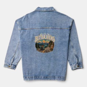 Meilen bis zu besseren Aussichten Vintage Bergstra Jeansjacke