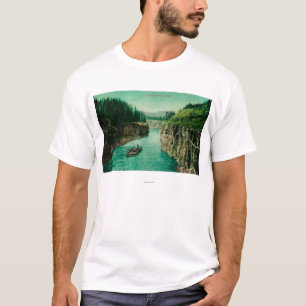 Meilen der Schlucht-, Alaska-Ansicht mit den T-Shirt