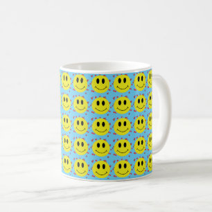Meilen klassischer Grin Faces Kaffeetasse