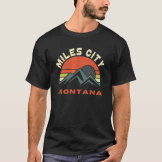 Meilen Stadt Montana Vintag Retro T-Shirt
