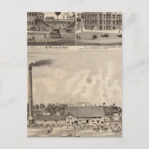 Meilen und Lumberyard in Minnesota Postkarte