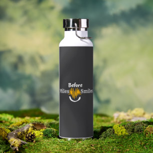 Meilen vor dem Lächeln - Funny Running & Fitness Trinkflasche