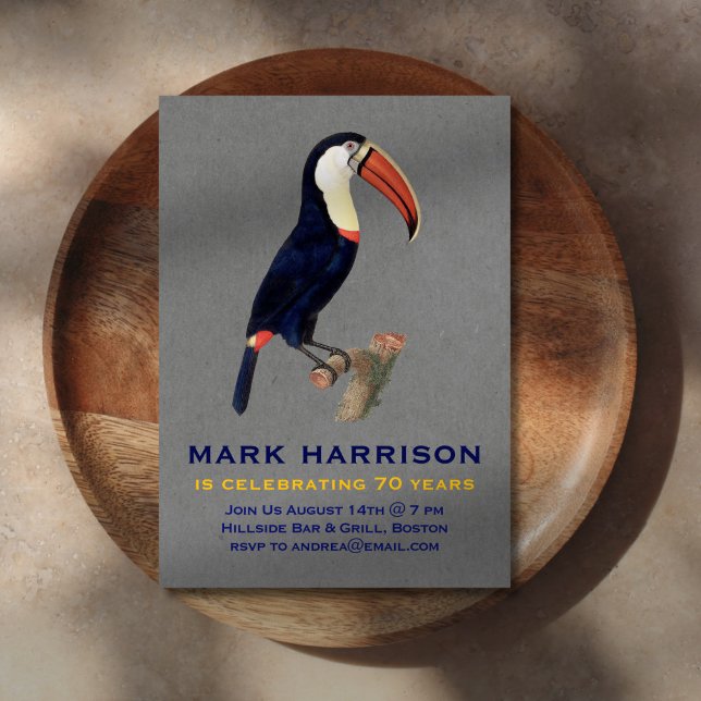 Meilenstein Birthday Bird Einladung (Von Creator hochgeladen)