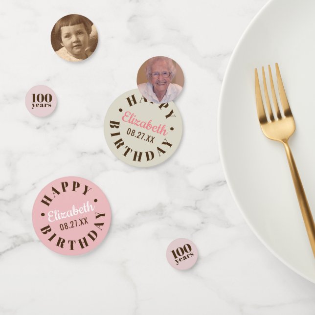 Meilenstein Birthday | Wählen Sie Ihr Jahr individ Konfetti (Gruppe)