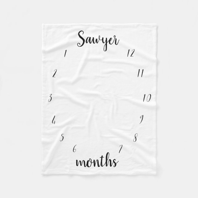 Meilenstein-Decke Fleecedecke (Vorderseite)