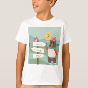 Meilenstein des niedlichen Vogelbären jedes Leben T-Shirt