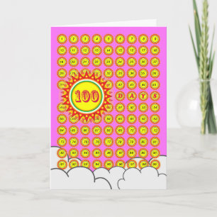 Meilenstein für die ersten 100 Tage des Babys mit  Karte