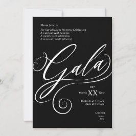 Meilenstein-Gala-Einladung Einladung