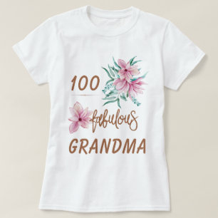 Meilenstein Geburtstag 100 Jahre fabelhafte Oma T-Shirt