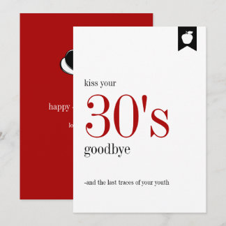 Meilenstein Geburtstag 30. Geburtstagskarte Einladung