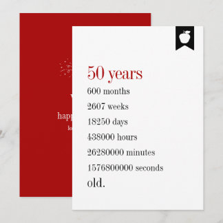 Meilenstein Geburtstag Tage Alte Geburtstagskarte Einladung