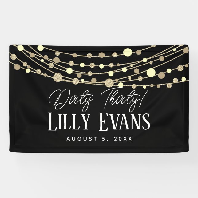 Meilenstein Geburtstagsbanner anpassen, schmutzig  Banner (Horizontal)