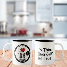 Meilenstein-Geschenk für benutzerdefinierte Erholu Zweifarbige Tasse