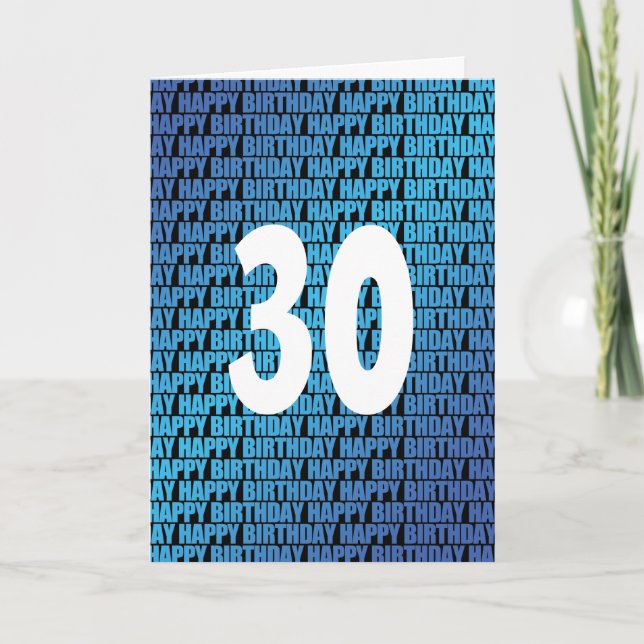 Meilenstein glücklich Geburtstag jeder Alterskarte Karte (Vorderseite)