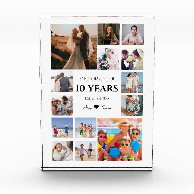 Meilenstein-Jubiläum - Foto für die Namen von Paar (Vorderseite)