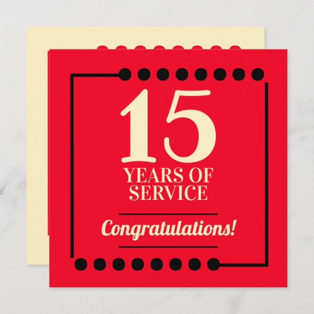 Meilenstein-Jubiläumsauszeichnung Einladung (Vorne/Hinten)