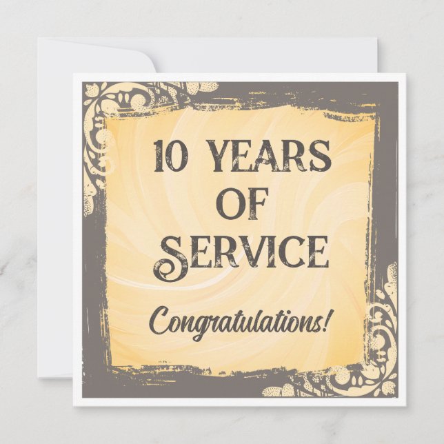 Meilenstein-Jubiläumsauszeichnung Einladung (Vorderseite)