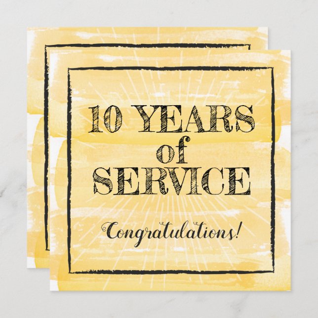 Meilenstein-Jubiläumsauszeichnung Einladung (Vorne/Hinten)