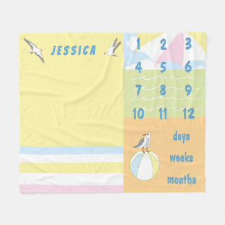 Meilenstein Ocean Breeze Baby Fleecedecke