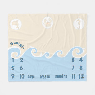 Meilenstein Ocean Mobile Baby Fleecedecke