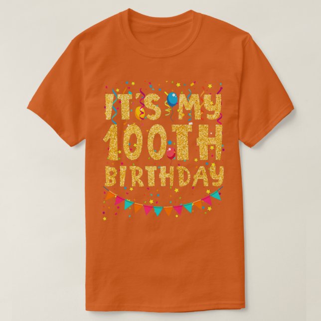 Mein 100. Geburtstag T-Shirt (Design vorne)