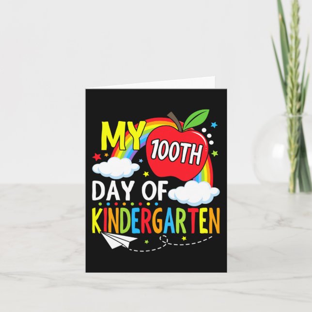 Mein 100. Kindergartentag Kinder Kind 1 Karte (Vorderseite)