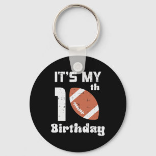 Mein 10. Geburtstag American Football 10 Jahre alt Schlüsselanhänger