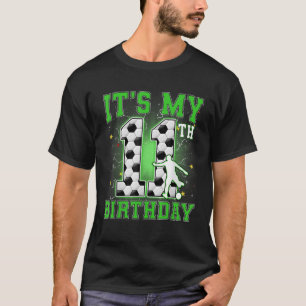 Mein 11. Geburtstag Junge Fußball 11 Jahre altes P T-Shirt