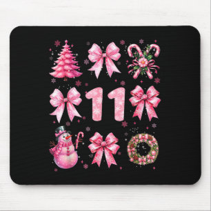Mein 11. Geburtstag Nk Santa Coquette Schneemann 1 Mousepad