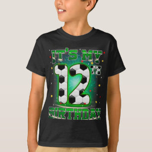 Mein 12. Geburtstag Junge Fußball 12 Jahre alte Pa T-Shirt