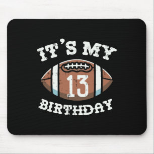 Mein 13. Geburtstag American Football 13 Jahre alt Mousepad