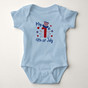 Mein 1. 4. Juli Baby Strampler