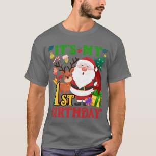 Mein 1. Geburtstag Weihnachtsmann Weihnachten Jung T-Shirt