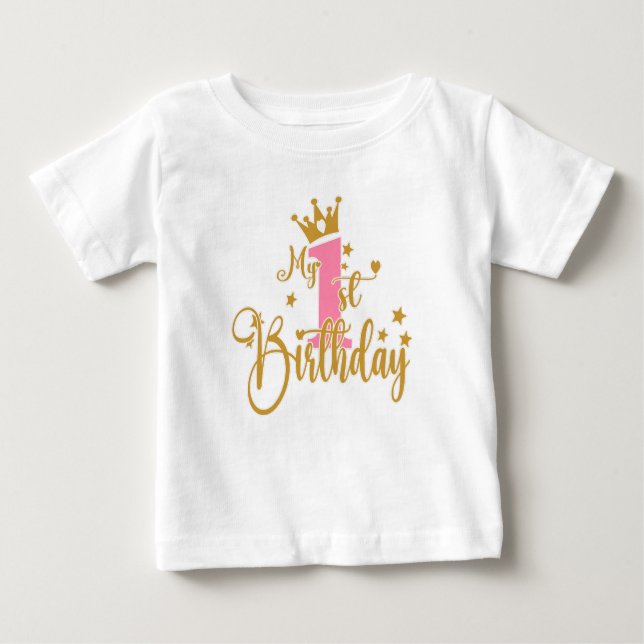 Mein 1. Geburtstagsjunge Baby T-shirt (Vorderseite)