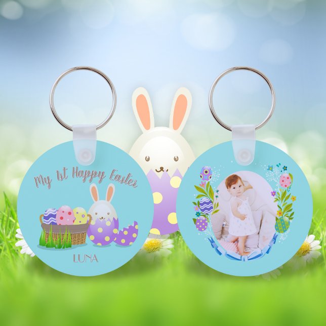 Mein 1. glücklicher Osterzirkel Schlüsselanhänger (My 1st Happy Easter Circle Keychain)